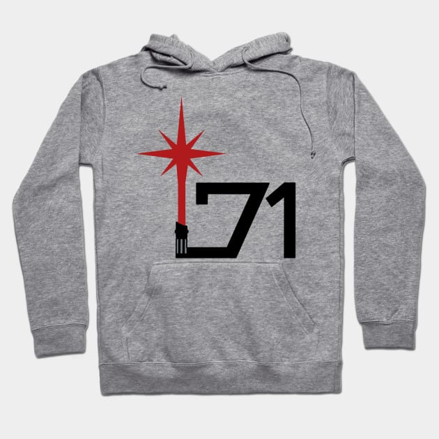 Galactic Initiative Logo (Black) Hoodie by bigsean13